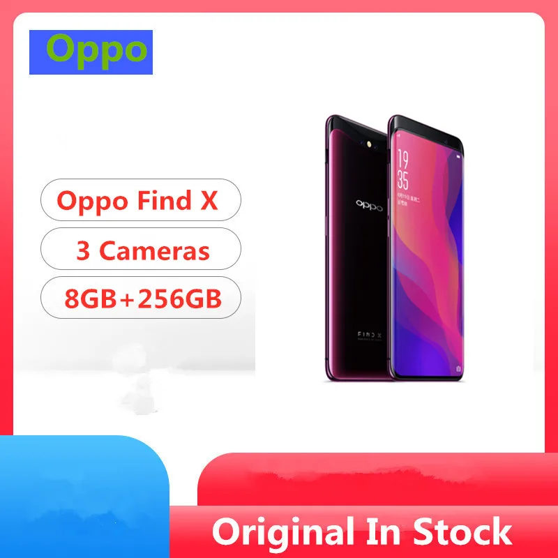 DHL Быстрая сотовый телефон Oppo Find X LTE Snapdragon 845 Android 8,1 6,4" ips 2340X1080 8 Гб ram 256 ГБ rom 25,0 МП