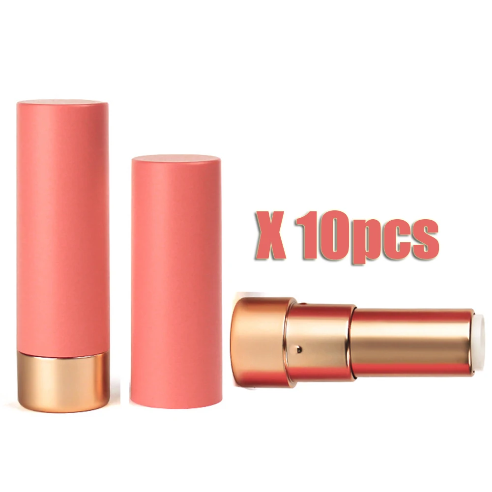 

New Arrival 10pcs 12.1mm Matte Lipstick Tubes Lip Balm Lip Gloss Containers Jars Empty Shell Packaging DIY Cosmetic Tools