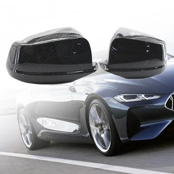 

Rear View Mirror Covers Carbon Fiber Pattern Caps 51167216369 51167216370 Replacement for F10 F18 2010-2013 1 Pair