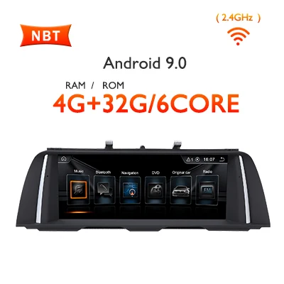 8," ips 4G 64G Android 9,0/7,1 авто радио gps для BMW 5 серии 520i F10 F11 2010- CIC NBT система навигации без DVD плеера - Цвет: 4G 32G 9.0 NBT