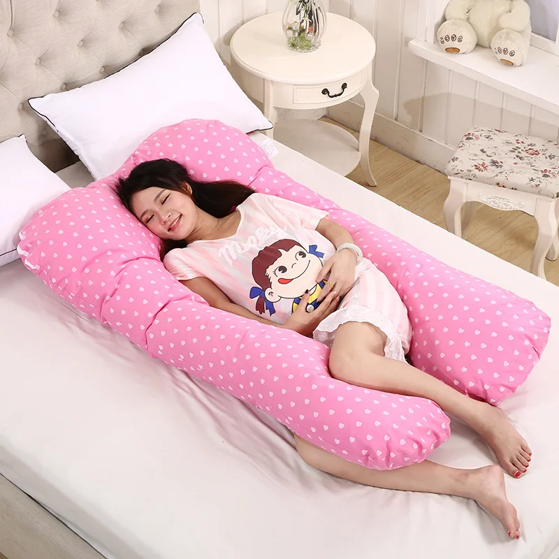 Sleeping Support Pillow For Pregnant Women Body PW12 100% Cotton Rabbit Print U Shape Maternity Pillows Pregnancy Side Sleepers 4