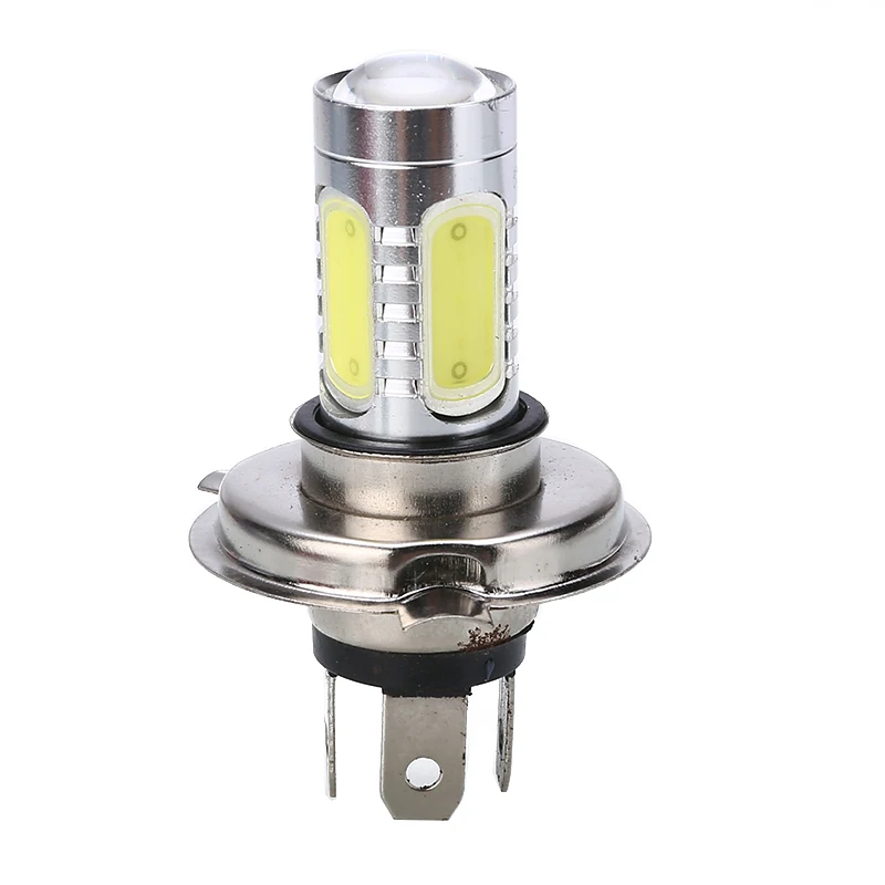 For Honda 1PC H4 Motorcycle Headlight Hi/Low Beam Head Lamp Super Bright COB White LED Bulb Aluminum Alloy 6000K Mayitr