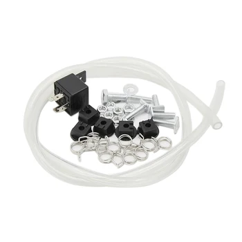 

12V DC Super Loud 130db 5/Five Trumpet Air Horn Compressor Kit, Premium Quality Car Vehicle Train Horn Kit (Chrome)