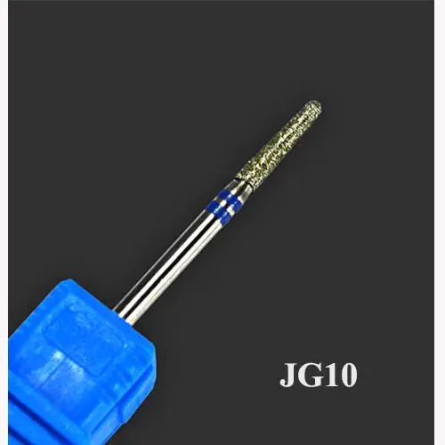 Корундовое сверло для ногтей, алмазная фреза, сверло для электрической машины, пилочки для маникюра, гель для удаления, аксессуары для ногтей, инструмент JG01-17-1 - Цвет: JG10