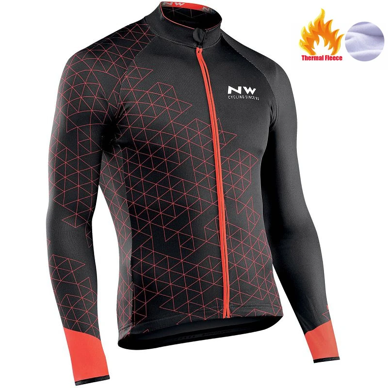 NW Northwave Pro team, мужские куртки для велоспорта, Зимняя Теплая Флисовая Джерси для велоспорта, теплая куртка для горного велосипеда - Цвет: Jersey