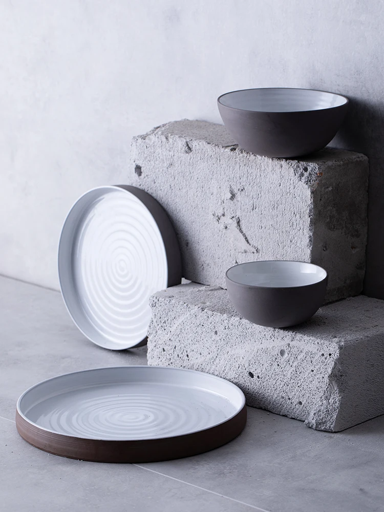 

Nordic Tableware Household Simple Bowl Creative Face Bowl Soup Bowl