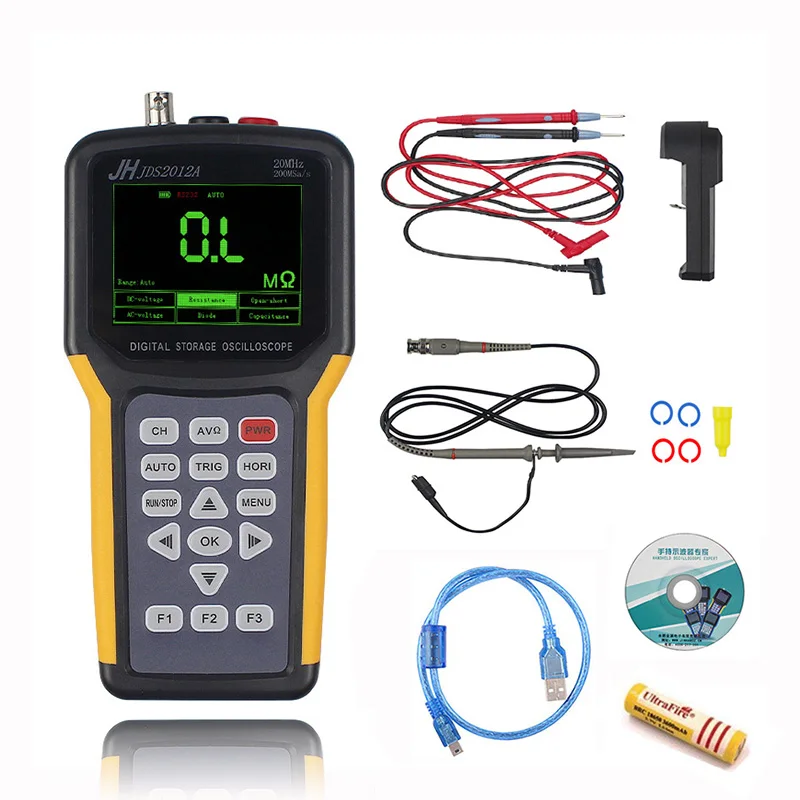 

JH 2in1 JDS2012A JDS2022A Digital Multimeter 4000 Counts + Oscilloscope 20MHz