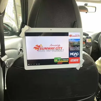 

eStand 24002Q Car headrest back seat ads display diaogonal tablet holder