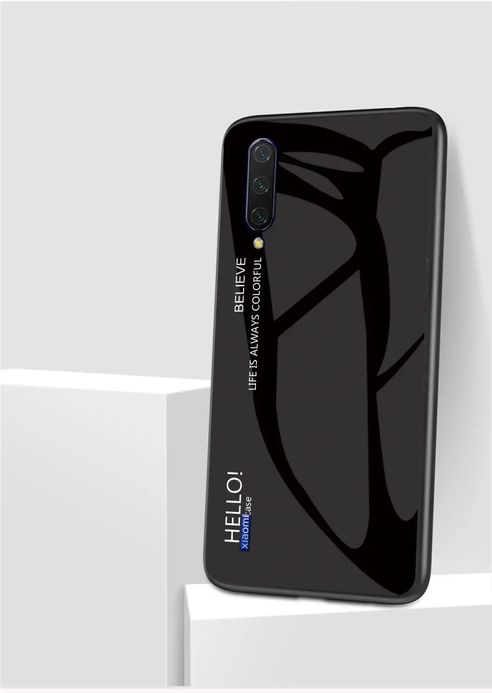 Градиентный чехол из закаленного стекла для Xiaomi mi CC9 E mi 9 SE 8 A3 Lite A2 mi x 2S 6X 5X Max 2 3 Red mi Note 5 6 7 Pro 6A 7A