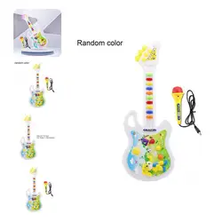 Guitarra musical de juguete para niños, instrumento de plástico clásico para pasatiempos, guitarra de juguete