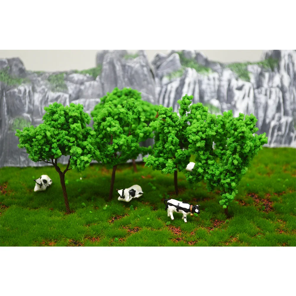 

100pcs sand table model building kits ho scale tree model miniature model wire tree 9cm