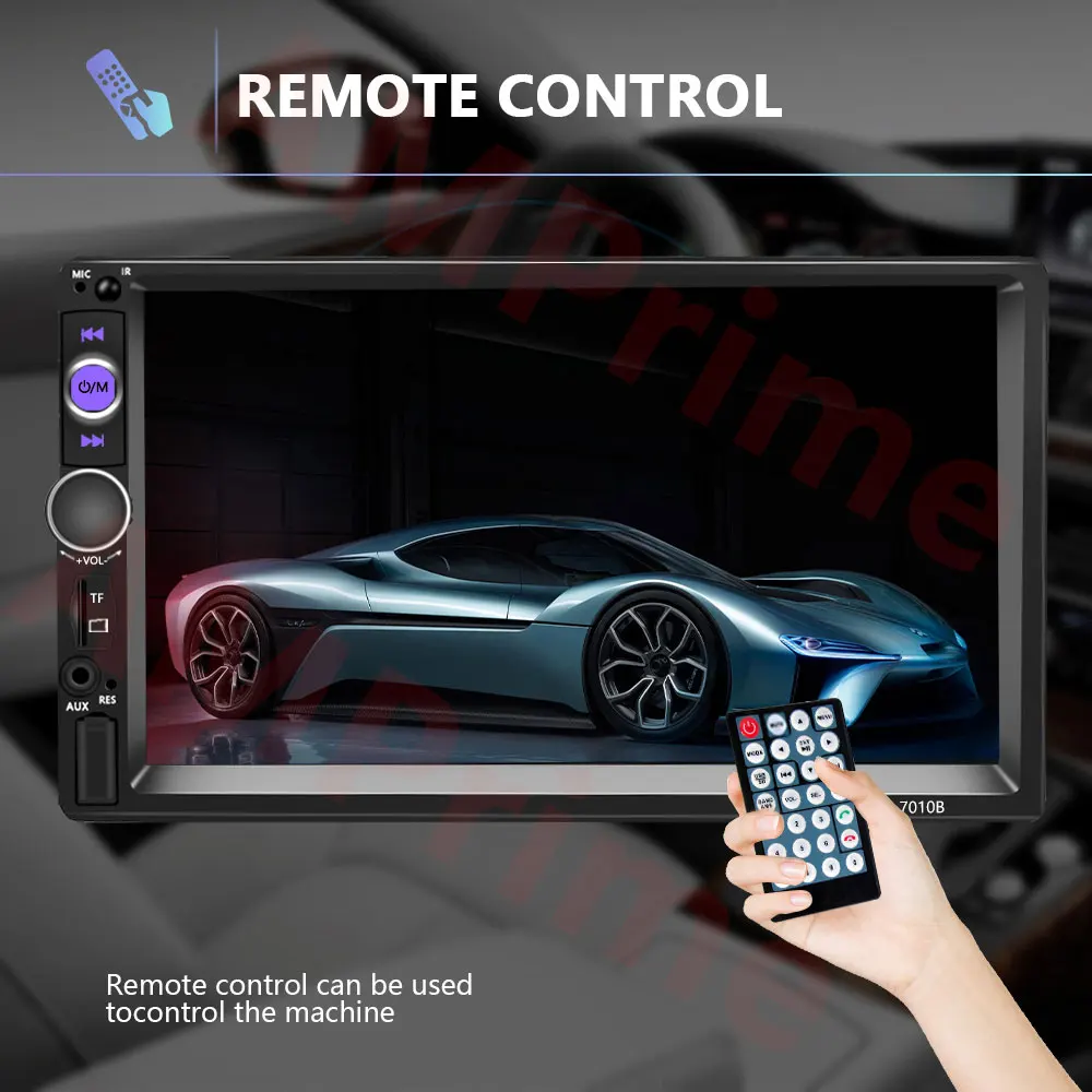 AMPrime 2 Din Car Radio 7" Radio Coche Mirrorlink Car Multimedia player Bluetooth USB Backup Monitor Auto Radio 2din Autoradio