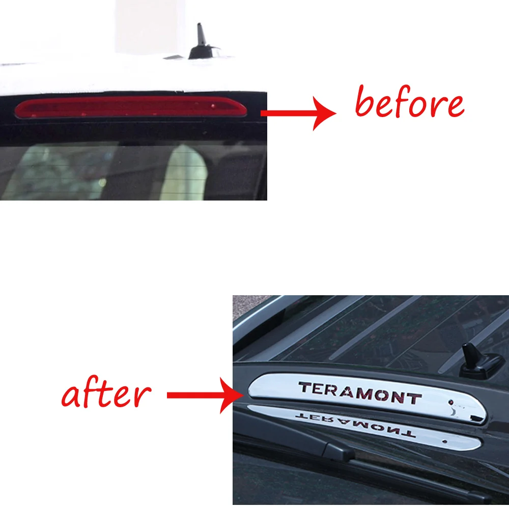 Автомобильные тормозные огни декоративная крышка для Volkswagen Teramont высокое крепление стоп-лампы наклейки модифицированные аксессуары