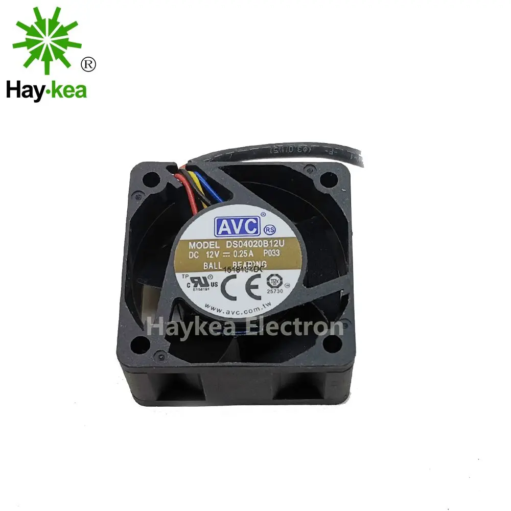 For AVC DS04020B12U 4020 40MM 4CM 40X40X20 DC 12V 0 66A Dedicated Cooling Fan for Jetson 2