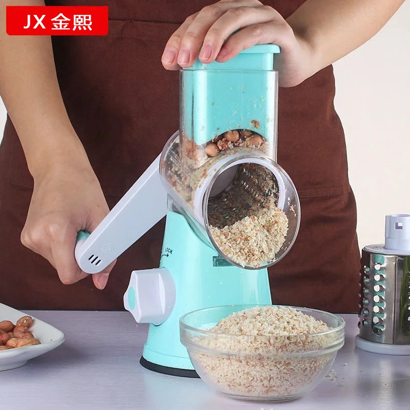 

New multi-function hand-cranked vegetable cutter kitchen tool vegetable cutter three-in-one cheese grater