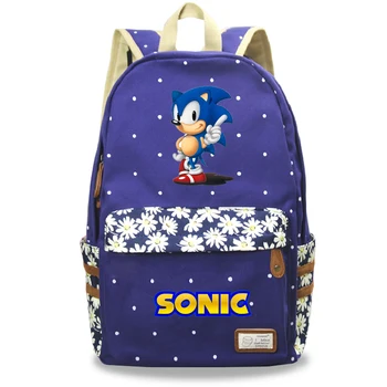 

Sonic School Bag for Teen Girls Sonic Backpack Travel Back Pack Female Backpack Children School Backpack