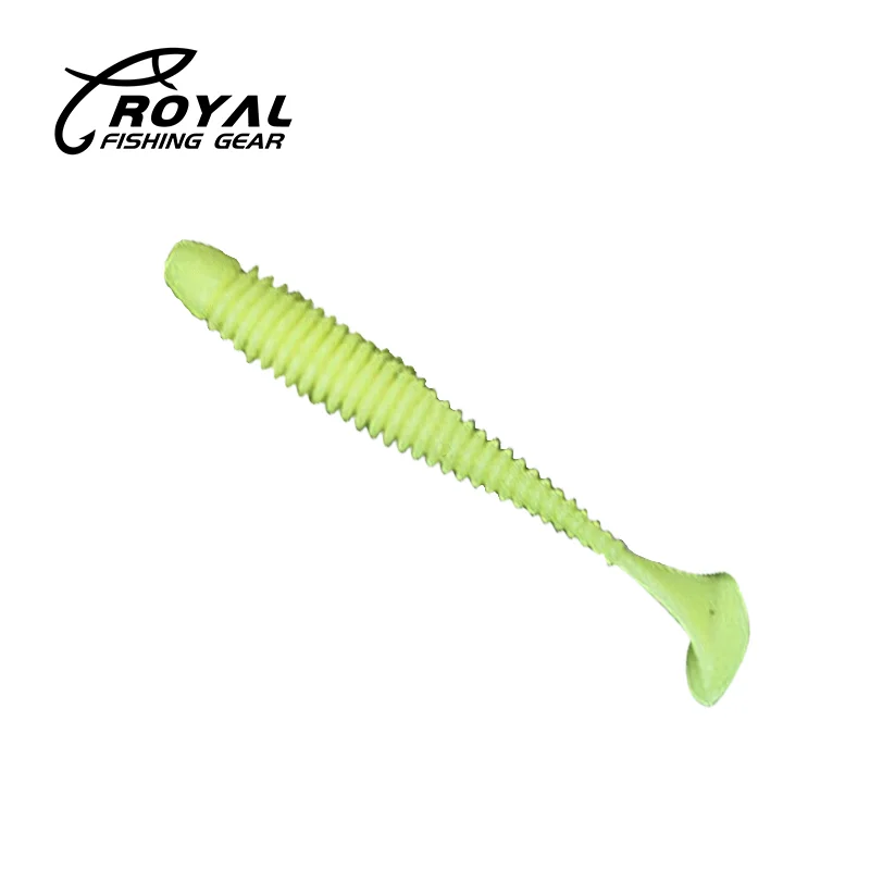 

6Pcs Swing Impact Jig Wobblers Fishing Bait Sea Fishing Soft Lures Leurre Souple Double Color Silicone Baits