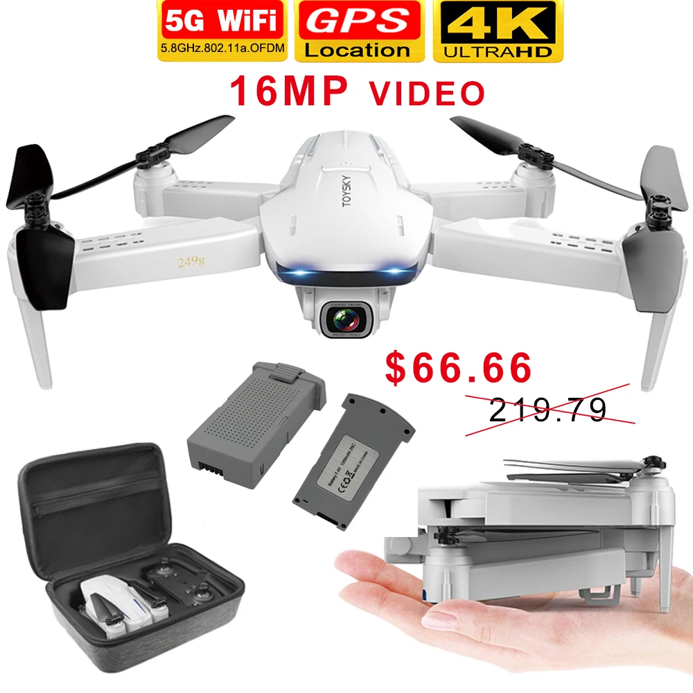 Профессиональный Дрон S162 GPS камера 4K 5G WIFI FPV RC Квадрокоптер 500 м умный обратный pro VS