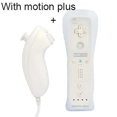 with motion plus Для nintendo wii NAND беспроводной пульт дистанционного управления геймпадом Встроенный Motion Plus Nunchuck джойстик игровой коврик игровые аксессуары - Цвет: with motion plus