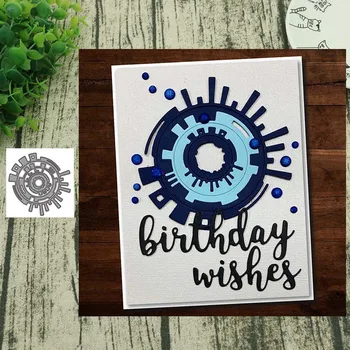 

Metal Cutting Dies Circular geometry Embossing Scrapbooking Stencil Craft Cut Die For DIY Card Crafts Handmade