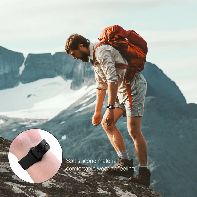 Szilikon Csuklópánt Az Airtag Számára, Apple Gps Nyomkövető Karkötő Védő Tokja Airtags Csatához, A Lost - Image 5