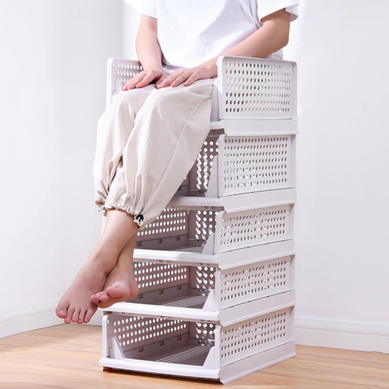 Складная корзина для хранения крепкая полок шкаф детские игрушки одежда