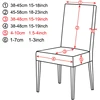 1/2/4/6 шт Универсальный Размеры эластичные чехлы на кресла чехлов из жаккардовой ткани свадебное украшение из ткани Дом Ресторан отеля вечерние дома ► Фото 2/6
