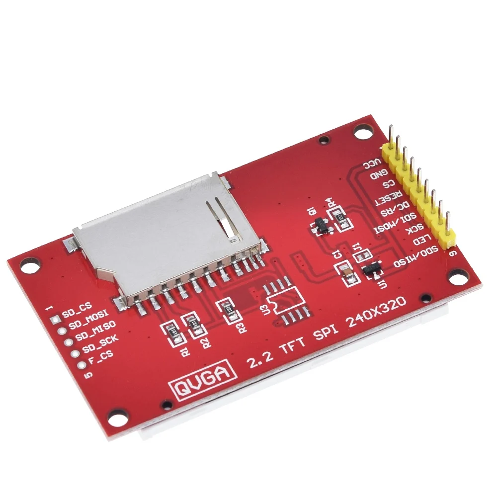 Умная электроника 2,2 дюймов 240*320 точек SPI TFT lcd последовательный порт Модуль дисплей ILI9341 5 V/3,3 V 2,2 ''240x320 для Arduino Diy