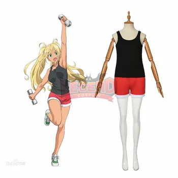 

Cosplaylegend Anime Dumbbell Nan-Kilo Moteru Sakura Hibiki cosplay costume full set custom made outfit