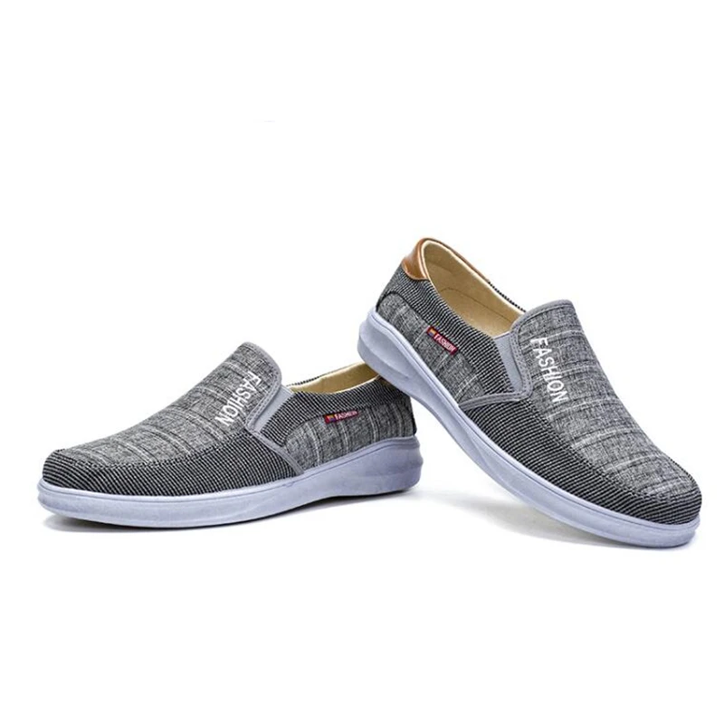 

Fashion Men Outdoor Canvas Casual Slip-On Shoes Lazy Shoes Breathable Sneakers Flats Shoes Summer Shoe for Men Trainers New