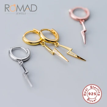 

Romad S925 Silver Earrings Female Korean Version Of Simple Personality Circle Earring Temperament Trend Earrings Ear Jewelry