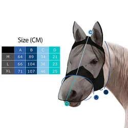 Mesh Horse Mask Summer Equine Protects Eye Mosquito For Household Animal Horse Decoration