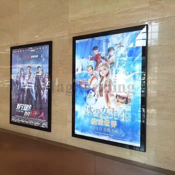 

5 Units x A1 Home Theater Magnetic Aluminum Frame LED Movie Poster Light Box,Advertising Light Signs for Cinema
