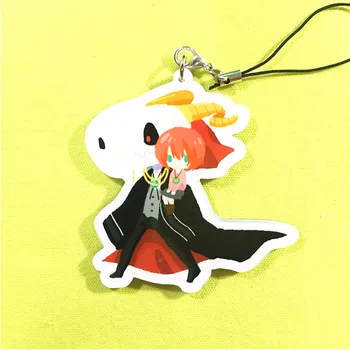 

New The Ancient Magus' Bride Ainsworth & Elias Chise Keychain Keyring Q version acrylic pendant Key chain Cosplay Props Gifts