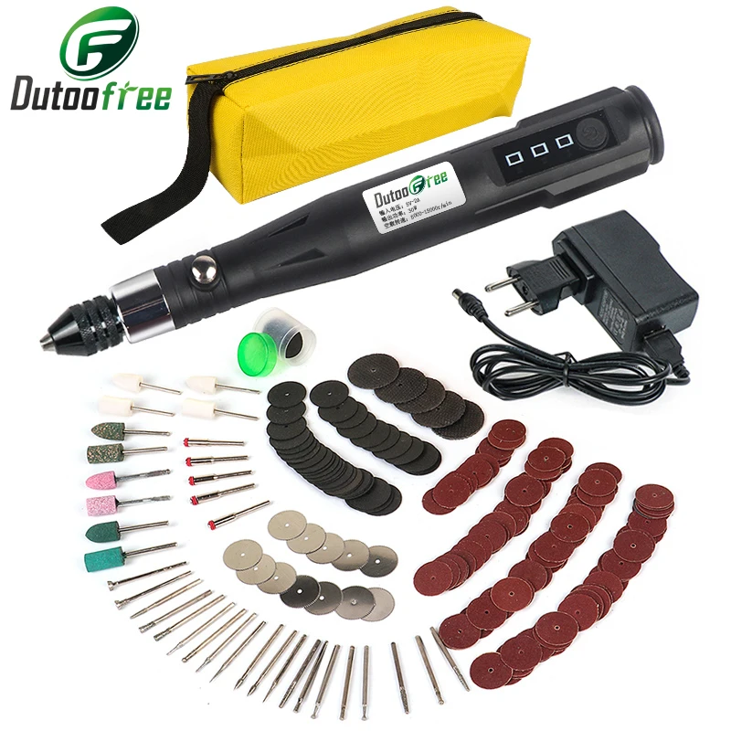 Grinder Bits-Accessories Dremel-Tool Rotary-Drill Mini Electric 15000RPM with 288pcs