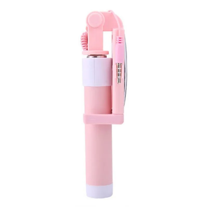 Phone Selfie Stick With Rear Mirror Small Lightweight Smartphone Photo Video Holder