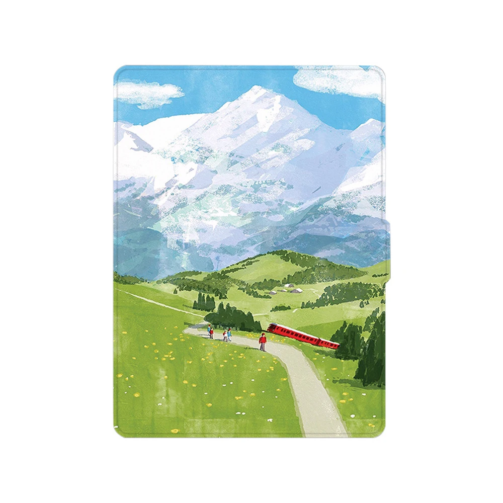 

Colorful Design Painting Protect Protective Case Smart Cover Kindle Paperwhite 1 2 3 2015 PU Leather Tablet Case Accessories