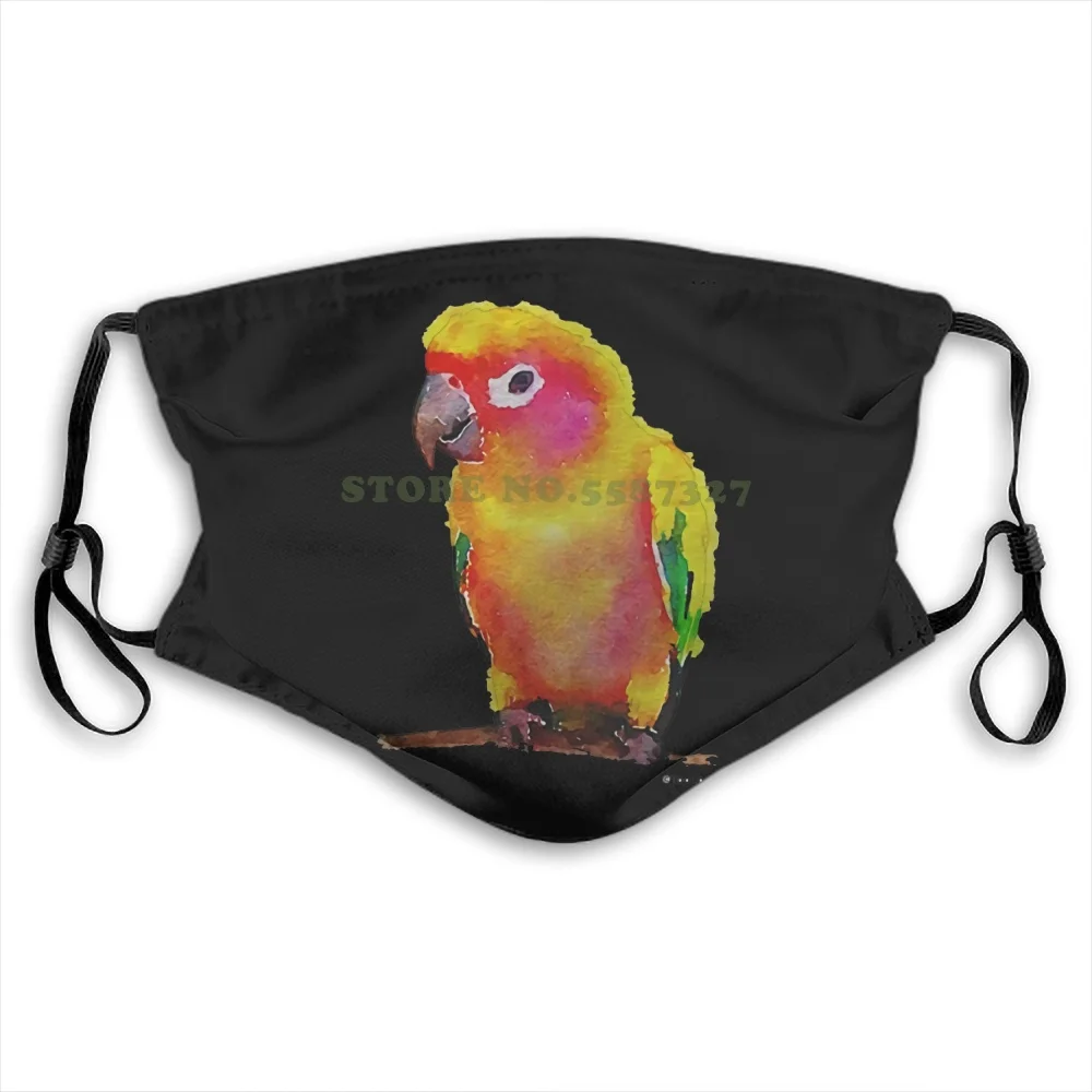 

Tooloud Sun Conure Parrot Watercolor Adult Fashion Funny Reusable Masks