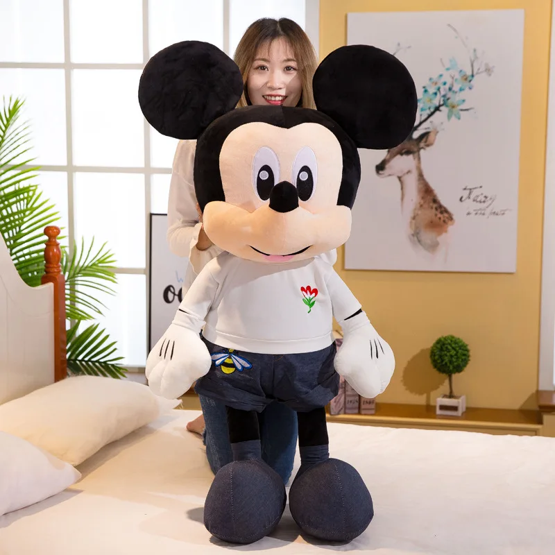 

Creative Couples Mickey Mouse Doll Plush Toys Scissors Gift Cowboy Mickey Cartoon Security