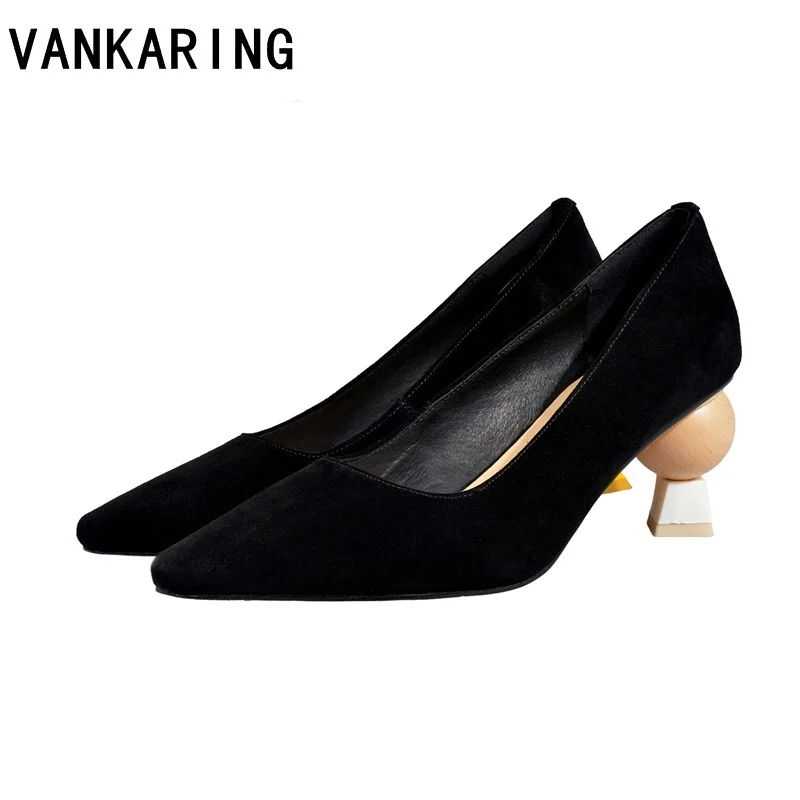 

new brand shoes woman genuine leather pumps shoes sexy high heels pointed toe black nude color shoes woman dress party shoes