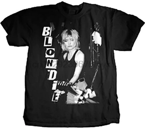 BLONDIE - Live Band-Футболка женская новинка Официальный товар | Мужская одежда