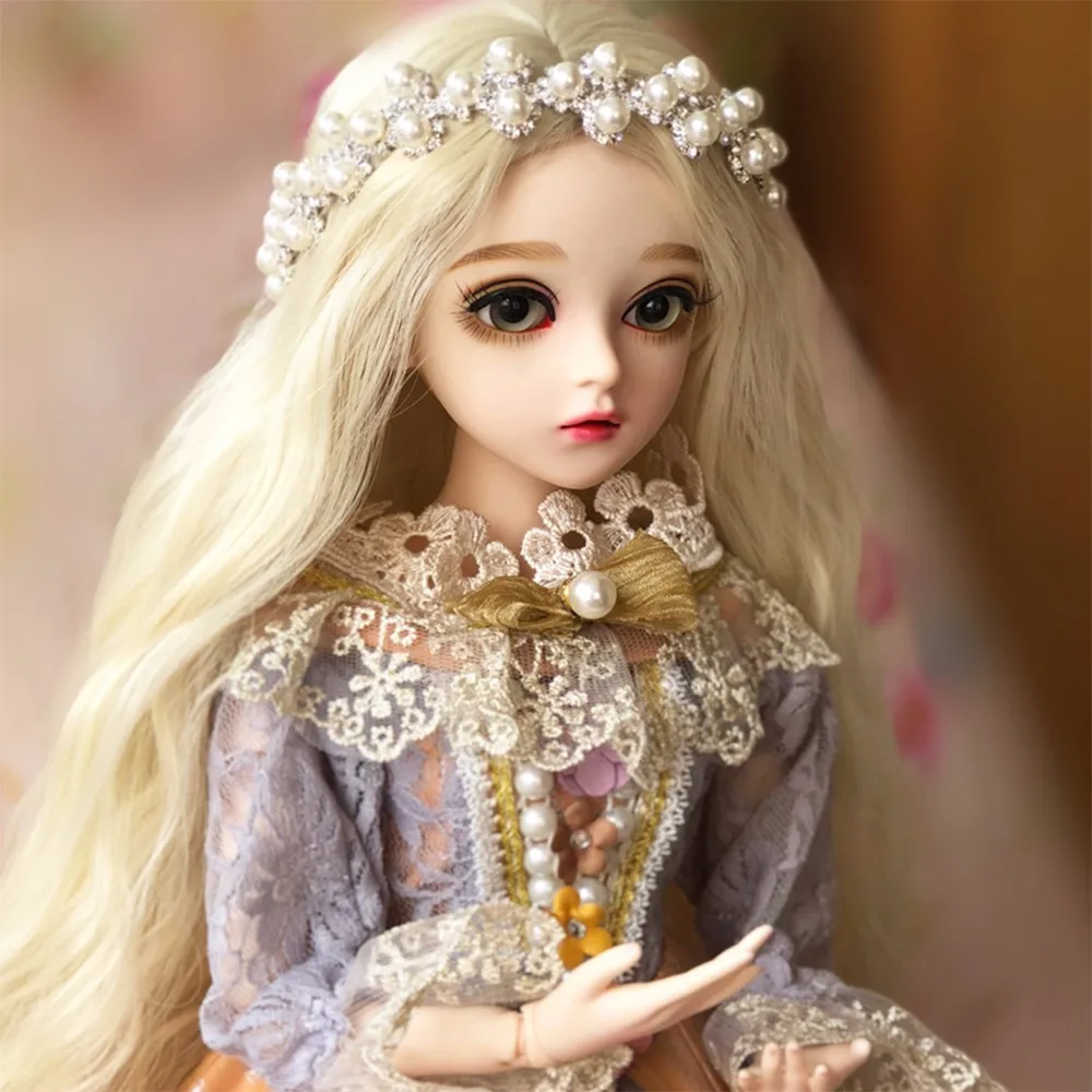 1/3 BJD кукла 60 см элегантная девушка коричневые глаза с одеждой ручной работы игрушка Косметика сменный Eyesball Reborn Кукла Детская Xmans подарки