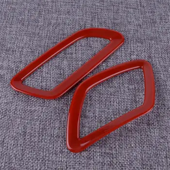 

CITALL 2PCS Red ABS Front Upper Dashboard Air Condition Vent Outlet Decoration Cover Trim Frame Fit for Jeep Renegade 2014+