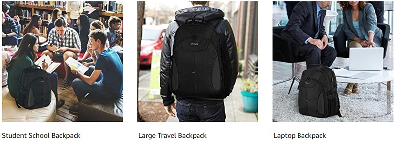 Matein 17 дюймов wo мужской рюкзак для ноутбука с USB портом прочная дорожная сумка для компьютера для мужчин школьная сумка для колледжа большая Студенческая сумка для книг