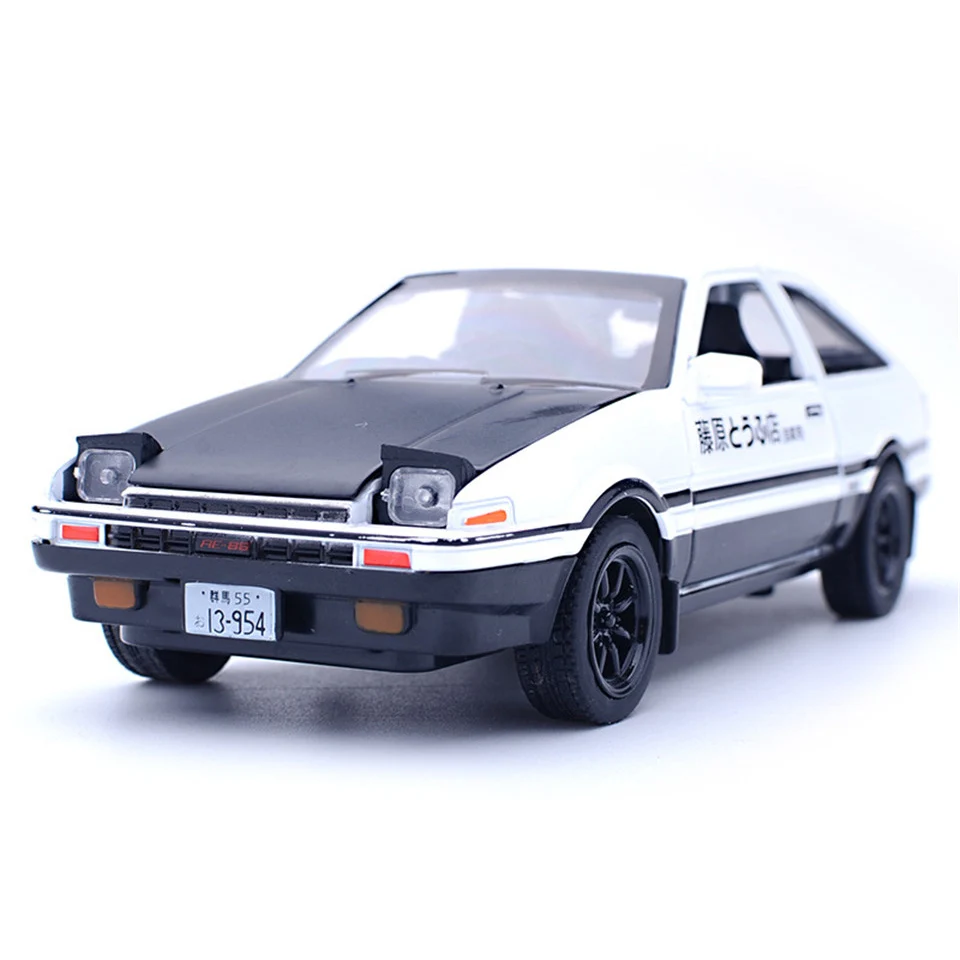 Горячая литая модель автомобиля 1:28 Toyota AE86 Начальная D Детская Металлическая машина игрушки оттягивающиеся колеса детские подарки на день рождения и Рождество - Цвет: Model 1