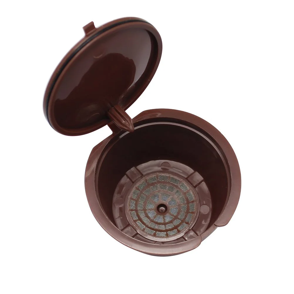 

Reusable Coffee Capsule Refillable Coffee Filter Baskets for Dolce Gusto Brewers 100% Food Grade and BPA free (5.2*5.2*3.5cm)