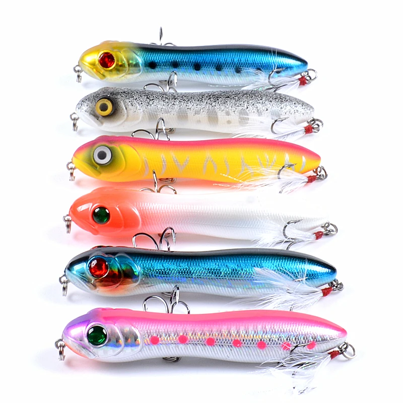 6 шт., приманка для рыбалки, 10 см, 16,2 г, карандаш, Поппер, Pesca, искусственные профессиональные воблеры для рыбалки