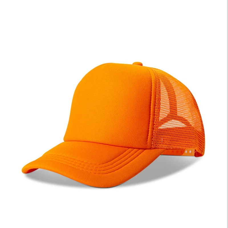  - WZCX Print Ad Logo Trucker Cap Adjustable Summer Trucker Cap Men Custom Logo Breathable Unisex Dad Hat Baseball Cap
