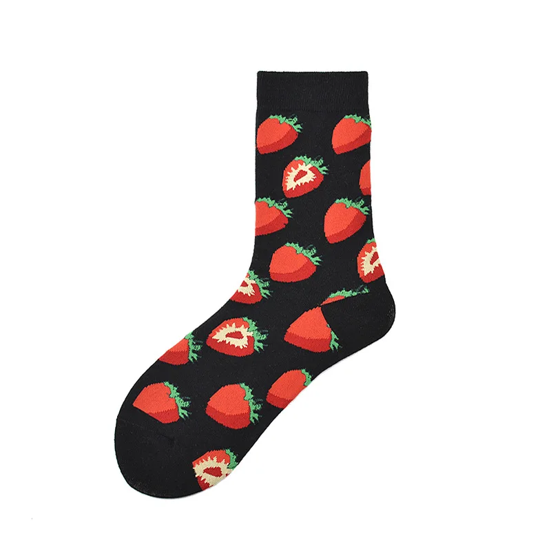 Скейтборд женские Chaussette Homme модные Фрукты Ананас черешня мужские носки Европейский США хип хоп Уличная команда Meias забавные носки - Цвет: 5