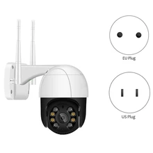 Caméra de surveillance extérieure PTZ IP Wifi hd 1080P, dispositif de sécurité sans fil, avec Zoom numérique x4, ia, détection humaine, Audio et H.265 P2P